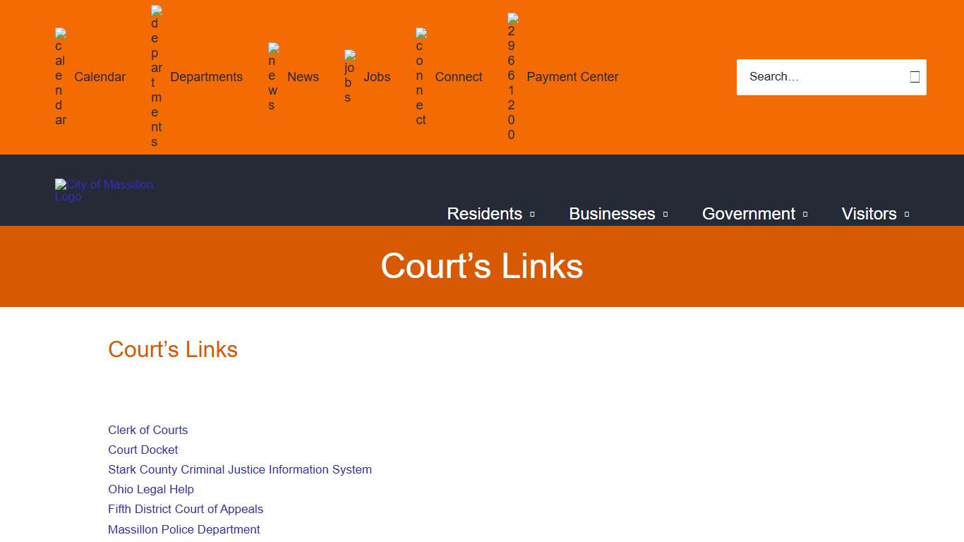 Court’s Links - City of Massillon